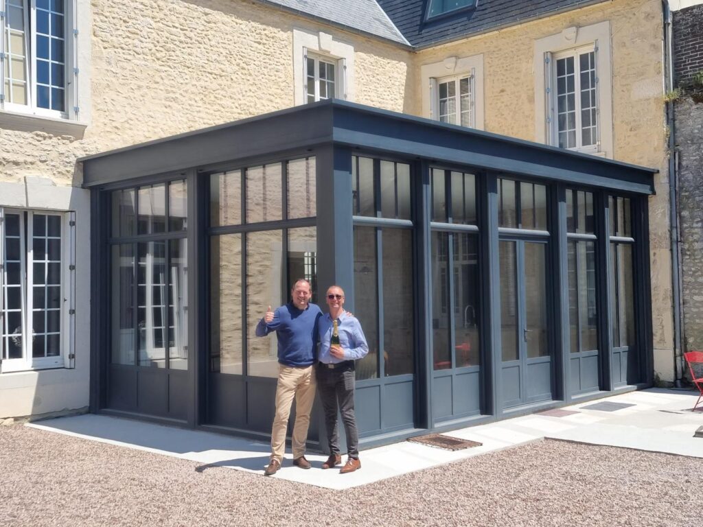extension de maison gamme extanxia concept alu posée en Normandie