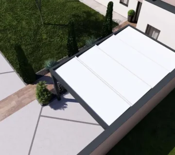 Carport toiture plate