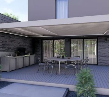 PERGOLA toiture mixte