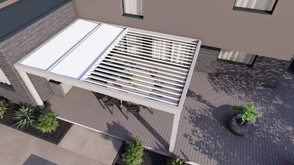 PERGOLA toiture mixte