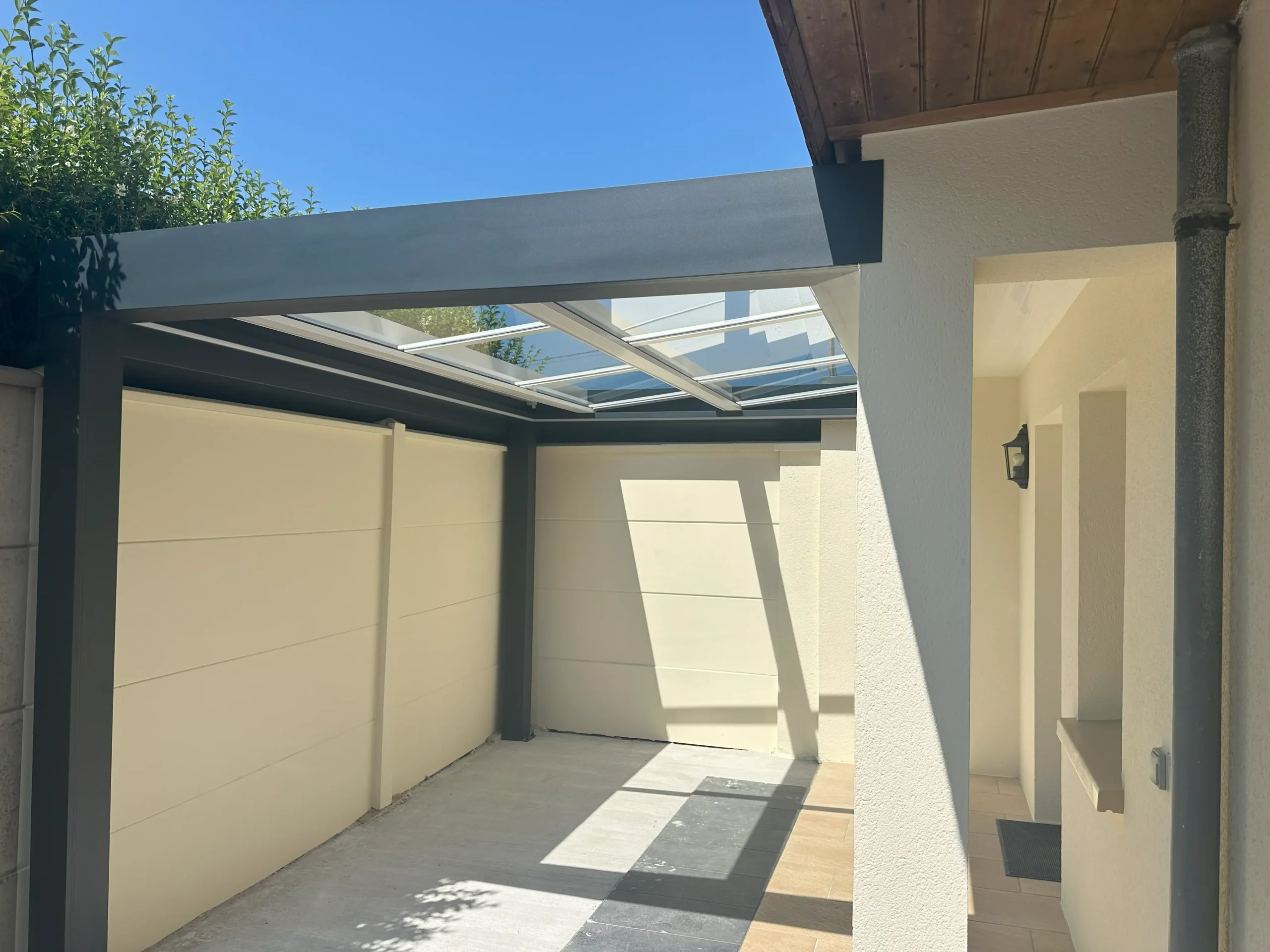 Pergola toiture vitrée